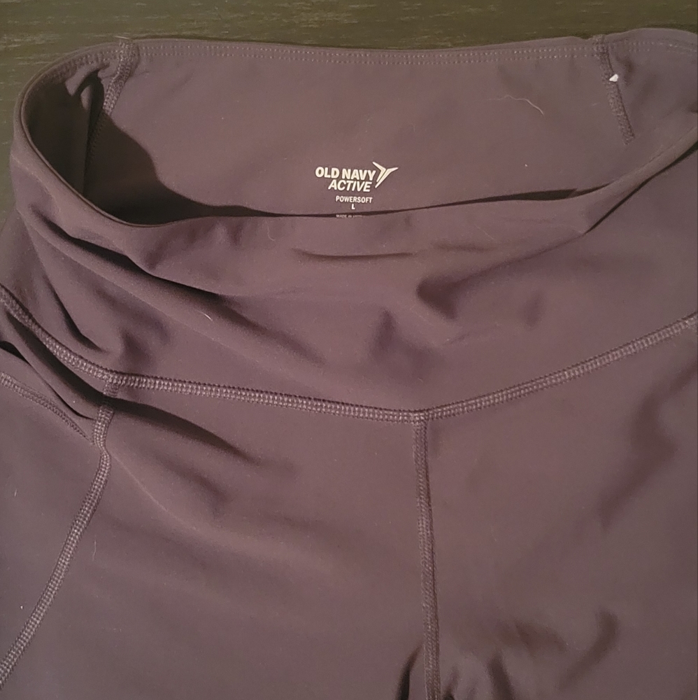 All 3 Size L Old Navy Power Soft High Waisted 7/8 leggings